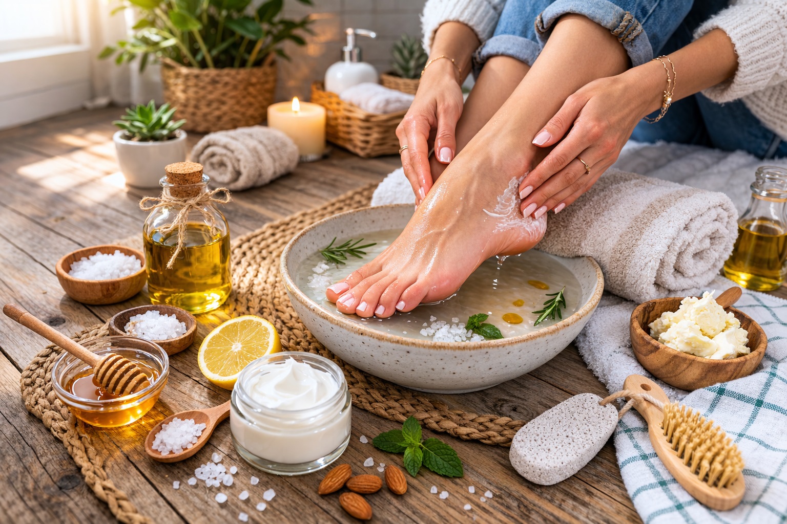 Pieds secs : remèdes naturels et solutions de grand-mère